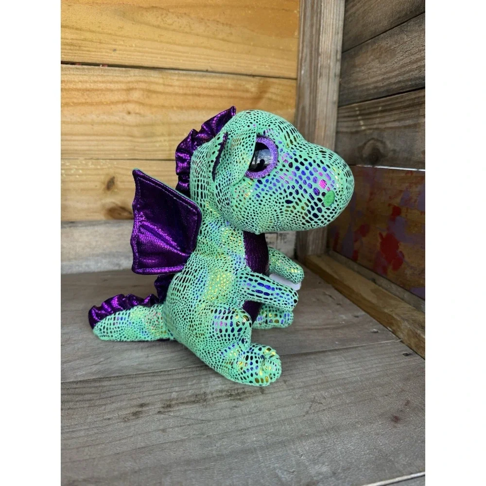 Ty‎ Beanie Boos Cinder The Green Dragon Plush Toy 9